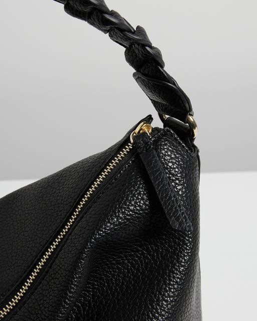 Buy Black Slouchy Shoulder Bag Round Hobo Bag Overnight Bag Online in India  