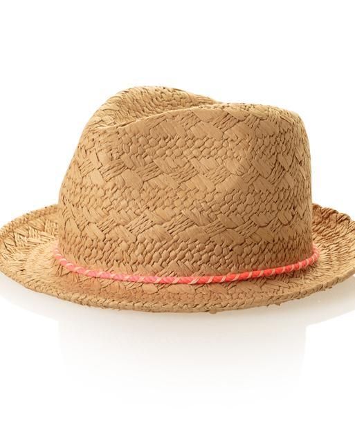 Neon White & Orange Fedora