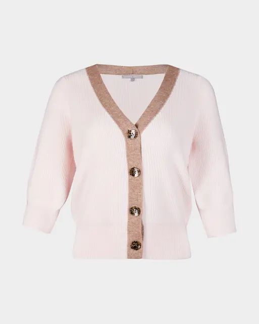 Alony Pink | Knit Cardigan w/ Buttons