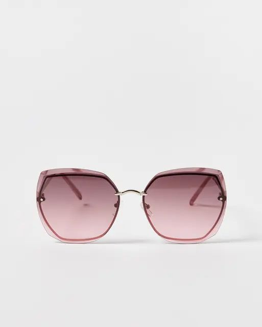 Chic Oversized Rimless Sunglasses – SunglassesMart