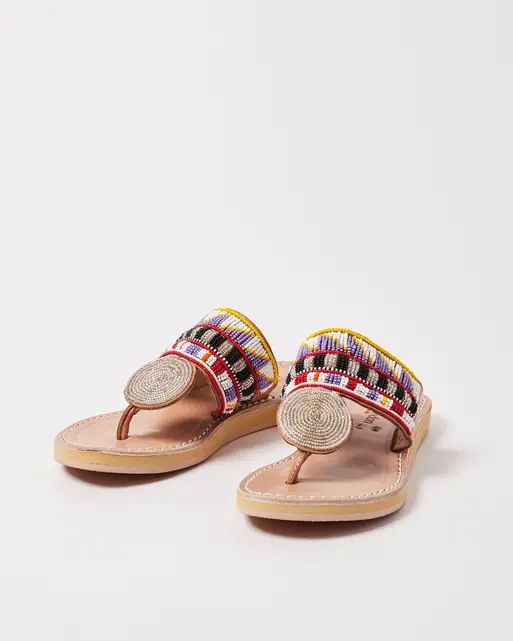 Masai Beaded sandals, African sandals, Women Sandals, Leather sandals, -  Afrikrea