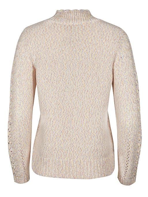 Confetti Yarn & Pointelle Detail White Knitted Jumper | Oliver Bonas