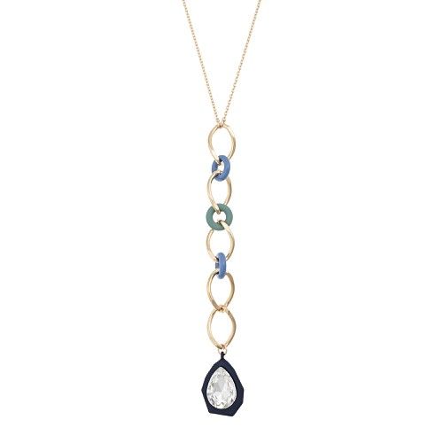 Constance Interlinked Circle Drop Pendant Necklace | Oliver Bonas