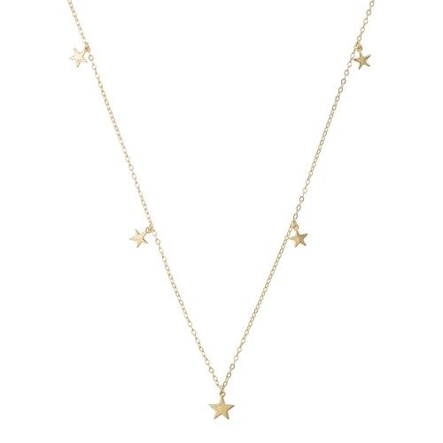 Estella Star Gold Plated Charm Pendant Necklace | Oliver Bonas