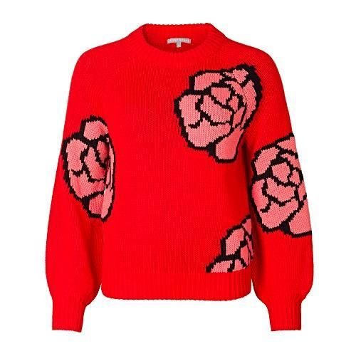 Rose Red Knitted Jumper | Oliver Bonas