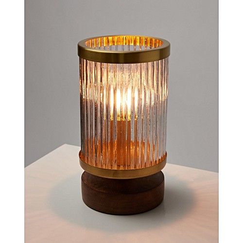 Vaso Gold Metal & Glass Desk & Table Lamp | Oliver Bonas