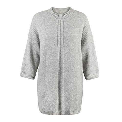 Lola Ribbed Detail Tunic Sweater | Oliver Bonas