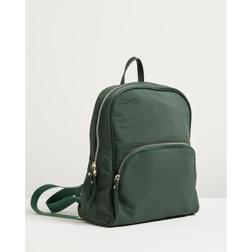 Milani Khaki Green Round Top Backpack | Oliver Bonas