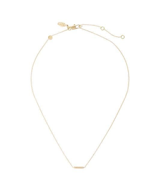 Tiny Bar Gold Plated Pendant Necklace | Oliver Bonas