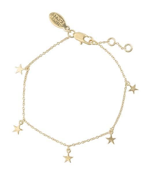 Estella Star Gold Plated Charm Bracelet | Oliver Bonas