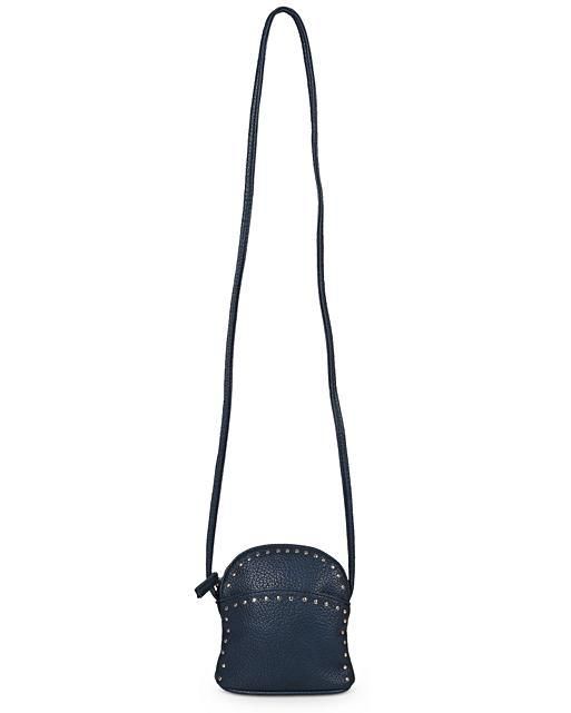 Delaine Blue Studded Mini Crossbody Bag | Oliver Bonas