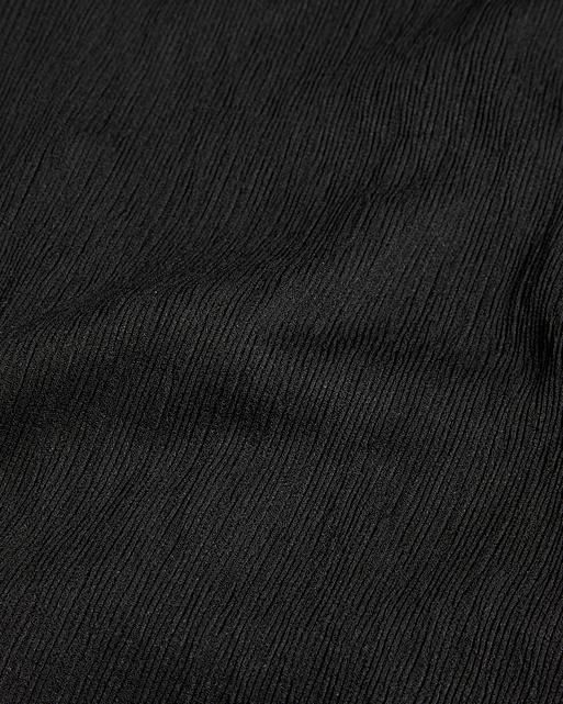 Plisse Black Jersey Mini Dress | Oliver Bonas
