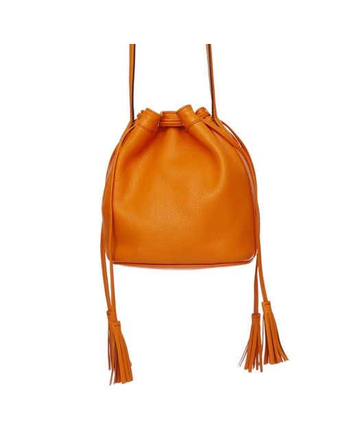 Floriano Leather Drawstring Bag | Oliver Bonas