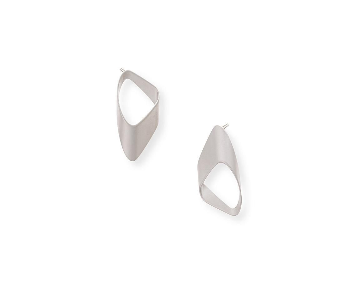 Silver Oducia Statement Stud Earrings | Oliver Bonas