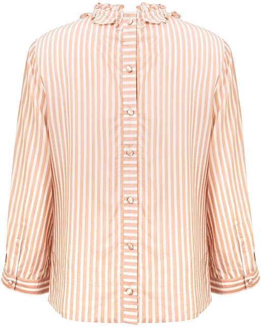 Rikona Striped Frill Shirt | Oliver Bonas